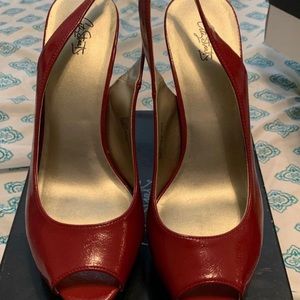 Red Sling Heels